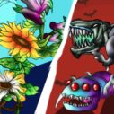 Angry Plants Flower 4 angry plants flower 1