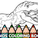 Dinos Coloring Book 5 dinos coloring book 1