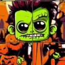 Franky & Vampire Halloween Puzzle 4 franky amp vampire halloween puzzle 1